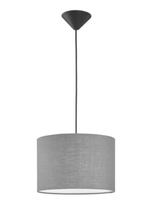 Laagste prijs - Fischer & Honsel HanglampVigo grijze kap - 60807