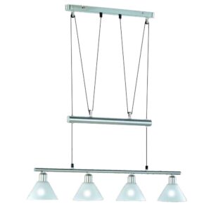 Laagste prijs - Trio Moderne HanglampSeries 3751 4-lichts nikkel mat - 3751041-07