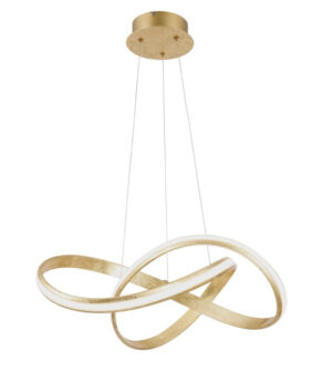 Laagste prijs - Paul Neuhaus Gouden hanglampMelinda Ø 60cm - 8291-12