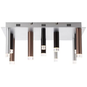 Laagste prijs - Brilliant Vierkante plafondlampCembalo met led - G93769/20