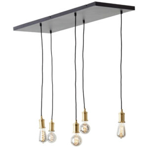 Laagste prijs - Brilliant HanglampDarcia met 5 pendels - 99814/06