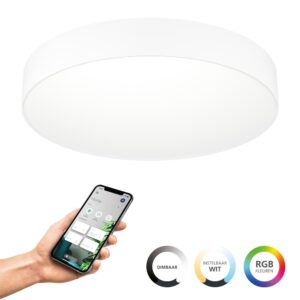 Laagste prijs - Eglo Design plafondlampGallizzi-Z smart wit Ø 49cm - 901907