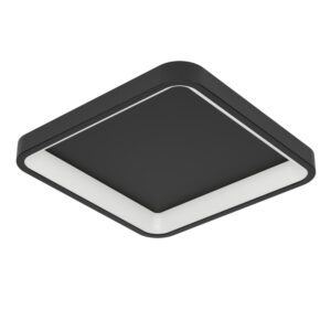 Laagste prijs - Eglo Vierkante plafondlampLoretello-Z smart zwart - 901911