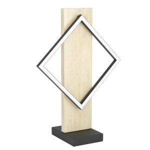 Laagste prijs - Eglo Design tafellampBoyal zwart met hout - 901932