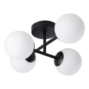 Laagste prijs - Eglo PlafondlampCastrovido 4-lichts zwart - 902094