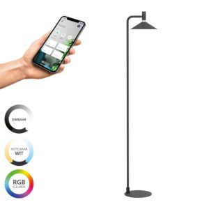 Laagste prijs - Eglo VloerlampConomavilla-Z smart zwart - 902186