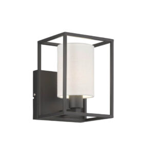 Laagste prijs - Fischer & Honsel Landelijke wandlampGilli witte kap - 30405