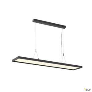 Laagste prijs - SLV Led kantoor hanglampWorklight Dali 57w - 4000K - 120cm zwart - 1005395