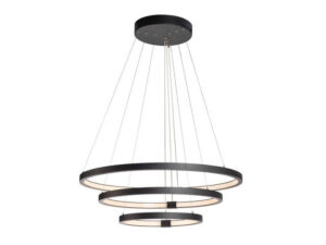 Laagste prijs - SLV Led hanglampOne Triple 3-rings Ø 80cm dimbaar zwart - 1002913