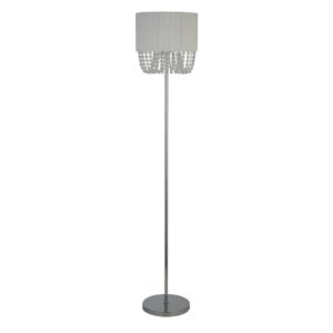 Laagste prijs - Searchlight VloerlampBellano chroom met wit - EU62618CC