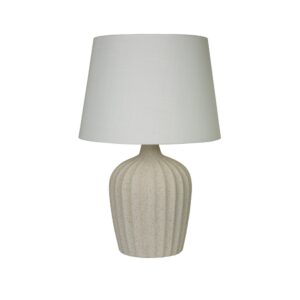 Laagste prijs - Searchlight TafellampPadstow keramiek wit - EU66037CR