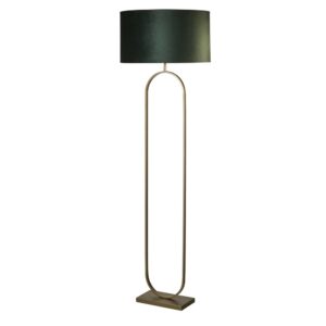 Laagste prijs - Searchlight VloerlampModish brons met groene kap - EU95102GR