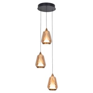 Laagste prijs - Highlight Design hanglampTromba 3-lichts rond - H5535.01