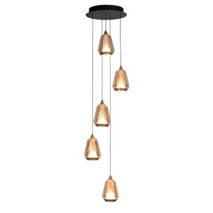 Laagste prijs - Highlight Design hanglampTromba 5-lichts rond - H5536.01