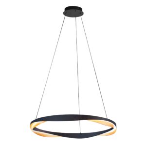 Laagste prijs - Highlight Design hanglampAscoli zwart met goud Ø 85cm - H5541.01