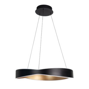 Laagste prijs - Highlight Design hanglampOnda zwart met goud - H5548.38