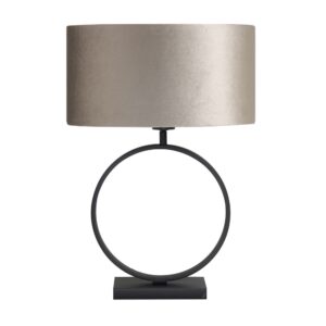 Laagste prijs - Highlight Design tafellampSiena zwart rond - T1291.01 + O4443.20