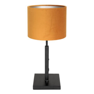 Laagste prijs - Steinhauer SchemerlampStanger zwart met goud velvet - 8164ZW