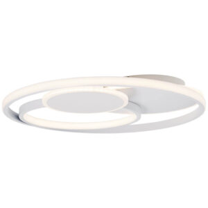 Laagste prijs - Brilliant PlafondlampRunda 50cm 3-rings wit - G99371/75