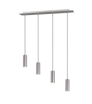 Laagste prijs - Trio HanglampMarley 4-lichts nikkel mat - 312400407