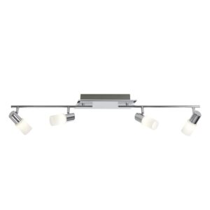 Laagste prijs - Trio Design plafondspotSeries 8214 4-lichts metaalgrijs met chroom - 821410405