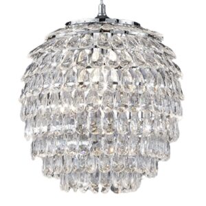 Laagste prijs - Trio Moderne HanglampPetty met kristal 35cm - R30451906