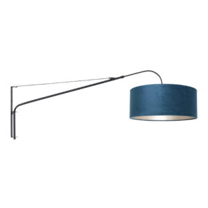 Laagste prijs - Steinhauer Verstelbare muurlampElegant Classy zwart met blauw - 8244ZW