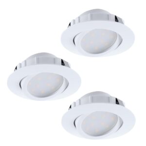 Laagste prijs - Eglo Richtbare inbouwspotsPineda set van 3 - 95857