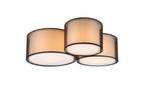 Laagste prijs - Trio Slaapkamer plafondlampBurton 3-lichts - 611490332