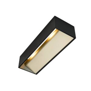 Laagste prijs - SLV Led wandspotLogs In L 19w - 2000-3000K - 30cm zwart met goud - 1002928