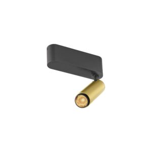 Laagste prijs - SLV OpbouwspotGrip! S goud met zwart 2700K - 1009042