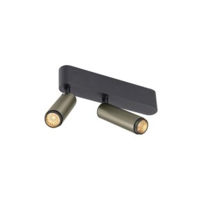 Laagste prijs - SLV OpbouwspotGrip! S 2-lichts brons 2700K - 1009048