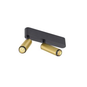 Laagste prijs - SLV OpbouwspotGrip! S 2-lichts goud 3000K - 1009051