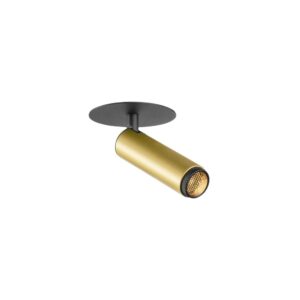 Laagste prijs - SLV InbouwspotGrip! S goud met zwart 2700K - 1009058