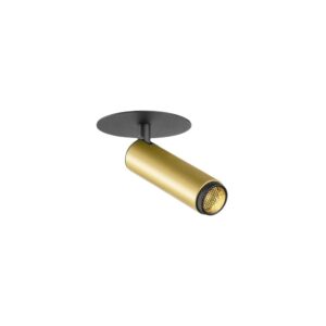 Laagste prijs - SLV InbouwspotGrip! S goud met zwart 3000K - 1009059