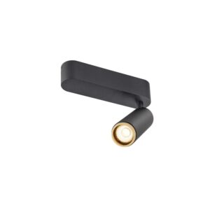 Laagste prijs - SLV OpbouwspotGrip! M zwart met goud 2700K - 1009070