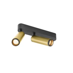 Laagste prijs - SLV OpbouwspotGrip! M 2-lichts goud 2700K - 1009082