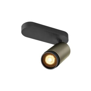 Laagste prijs - SLV OpbouwspotGrip! L brons met zwarte ring - 1009094