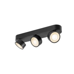Laagste prijs - SLV OpbouwspotKalu 2.0 trippel zwart 2700K - 1010270
