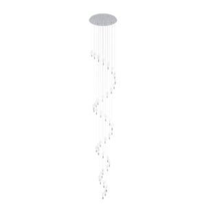 Laagste prijs - Stars of Light Vide hanglampAlemdina chroom 3-staps CCT - 390478