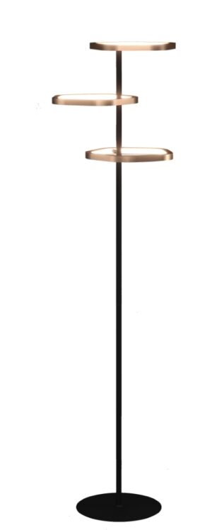 Laagste prijs - Stars of Light Unieke vloerlampEstrella zwart met bruin - 390509