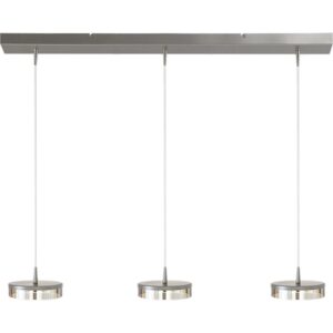Laagste prijs - Masterlight 3-lichts hanglampImperia 100cm nikkel - 2041-37-37-02-100-3
