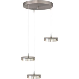 Laagste prijs - Masterlight 3-lichts hanglampImperia Ø 35cm nikkel - 2042-37-37-02-35-3