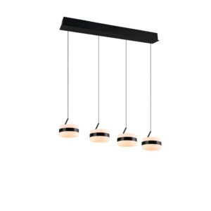 Laagste prijs - Trio Design hanglampDios zwart 4-lichts - 331410432