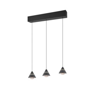 Laagste prijs - Trio Design hanglampRomeo 3-lichts zwart - 337010332