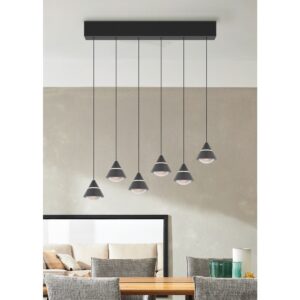 Laagste prijs - Trio Design hanglampRomeo 6-lichts zwart - 337010632