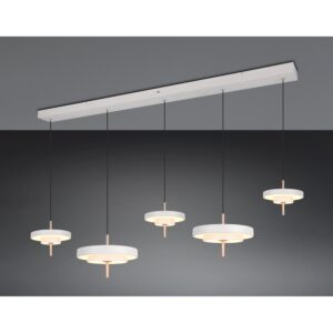 Laagste prijs - Trio 5-lichts hanglampKeaton wit - 340210576