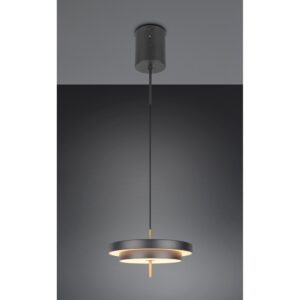 Laagste prijs - Trio Design hanglampKeaton zwart met goud Ø 40cm - 340219180