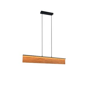 Laagste prijs - Trio Design hanglampKalea zwart met hout - 355510130