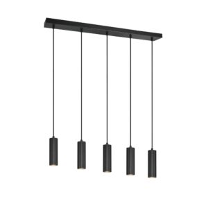 Laagste prijs - Trio 5-lichts hanglampSoka zwart - 367700532